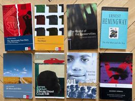 Englische Bücher für Schule, je Buch 1 Fr.