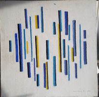 ölgemälde auf Leinwand, gerahmt, 71x72