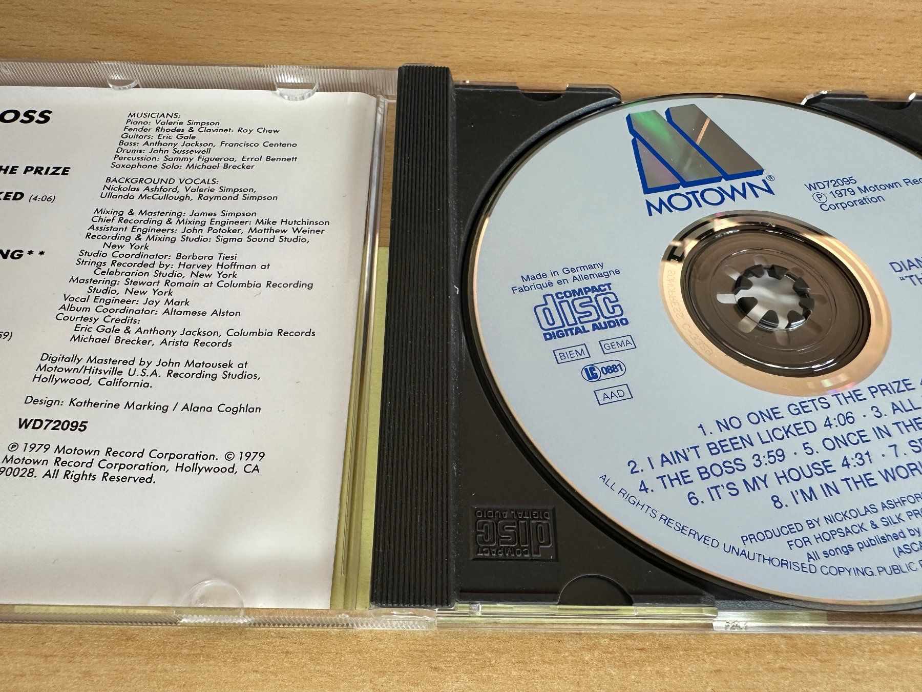 CD: Diana Ross – The Boss – Usato da Rikon im Tösstal venduto da Alpenmutz 2