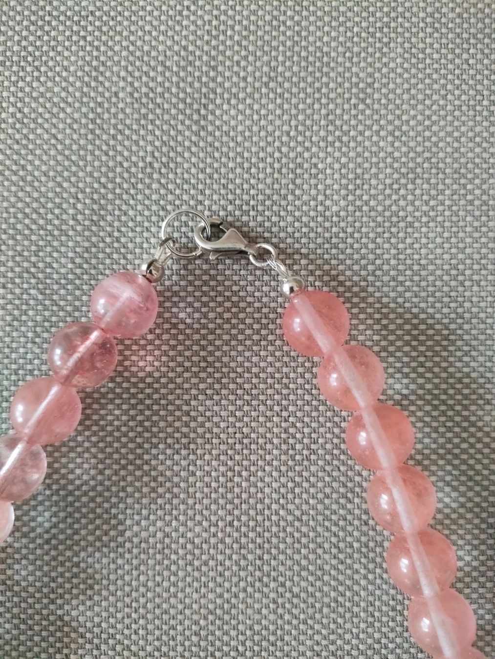 Catenine: Erdbeerquarz Kette mit Ohrhänger – Nuovo e nell'imballaggio originale da Bern venduto da Lidia.5 3