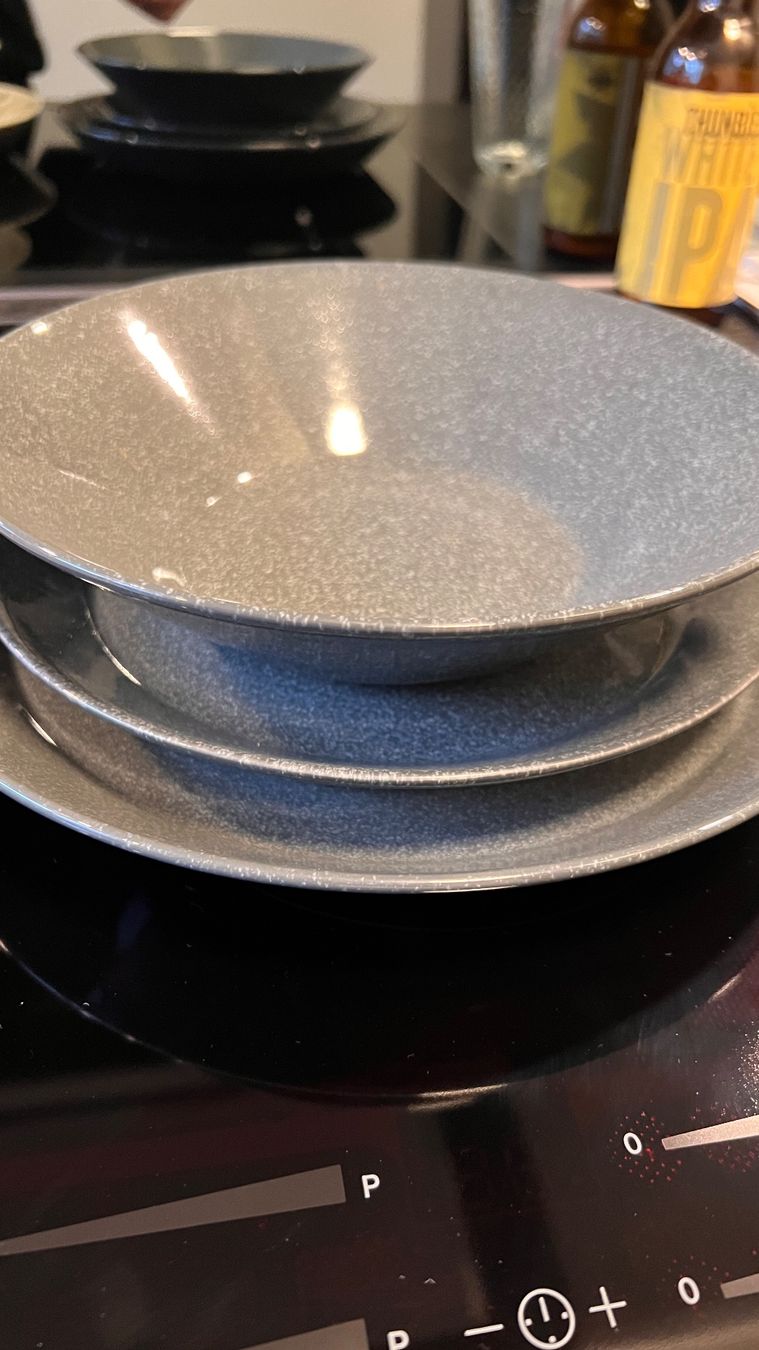 Iittala Set di piatti: Geschirrset 14 Teile Iittala Teema grau – Usato da Thun venduto da mil_68lh 1