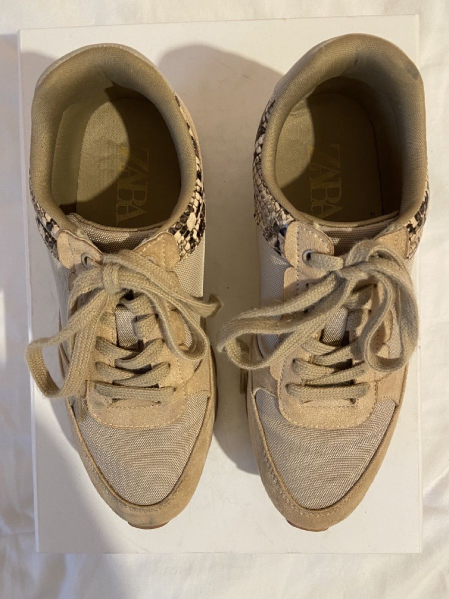 Zara Scarpe da donna: Baskets beige et crocodile Zara – Usato da Chêne-Bougeries venduto da sor_9rzp 3