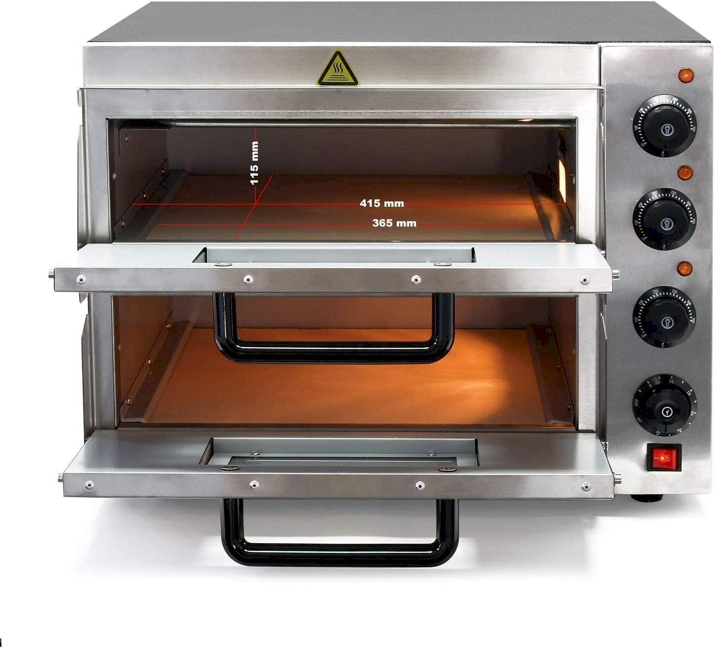 Sonstiges für die Gastronomie & Hotel: WilTec 2-Etagen Pizza-Backofen 3000W – Neu und originalverpackt aus Bottighofen von zaap 3