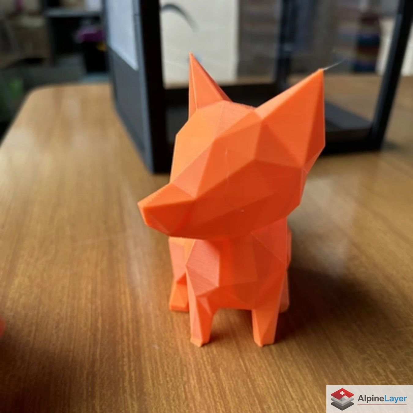 Giocattoli: Low Poly Fox 3D Printed Figure – Orange Desk Decor – Nuovo (secondo la descrizione) da Losone venduto da AlpineLayer 1