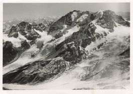 Militärische Flugaufnahme Bernina-Gruppe 1924