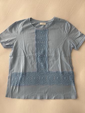 Sandro blue cotton t shirt size 1 great condition