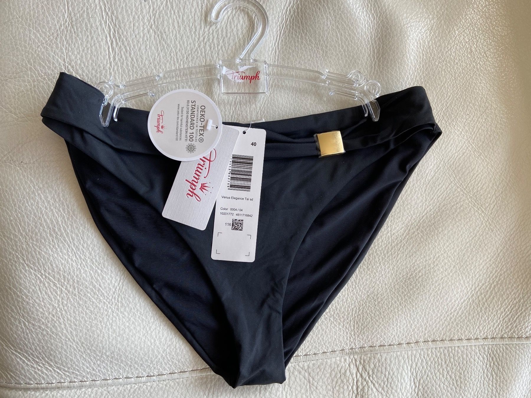 Triumph Costumi da bagno & Bikini: TRIUMPH - Bikini Bottom Noir - 40 NEUF! – Nuovo e nell'imballaggio originale da Chardonne venduto da teenyweeny