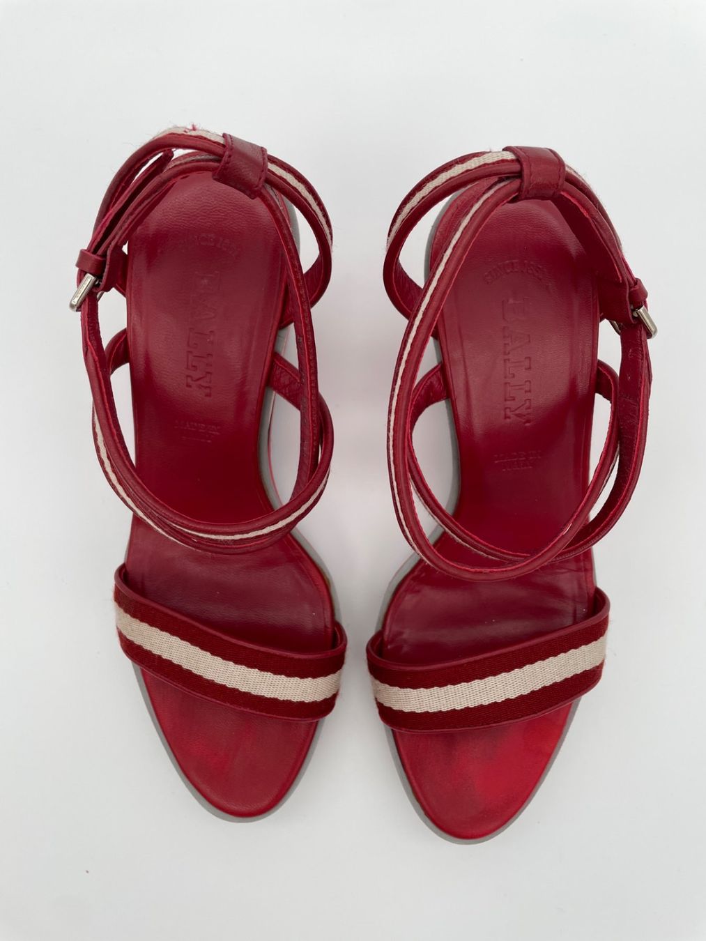 Bally Scarpe da donna: Bally Wedge Sandale mit Absatz EU 36.5 Rot – Usato da Zürich venduto da shoe_shop 5