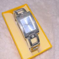 Women's Silver and Blue Watch