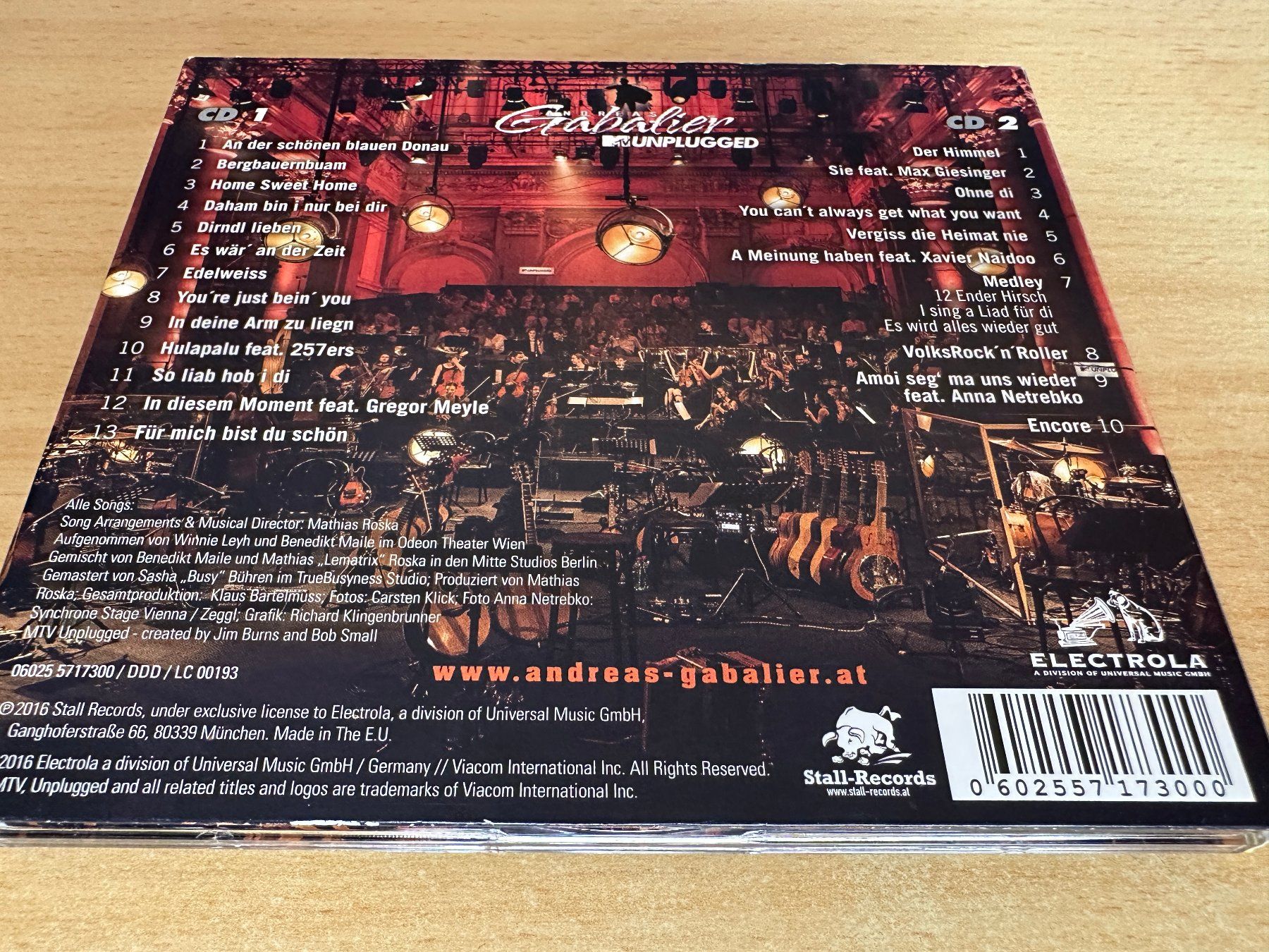 CDs: Andreas Gabalier – MTV Unplugged  - 2 CD – Gebraucht aus Rikon im Tösstal von Alpenmutz 1