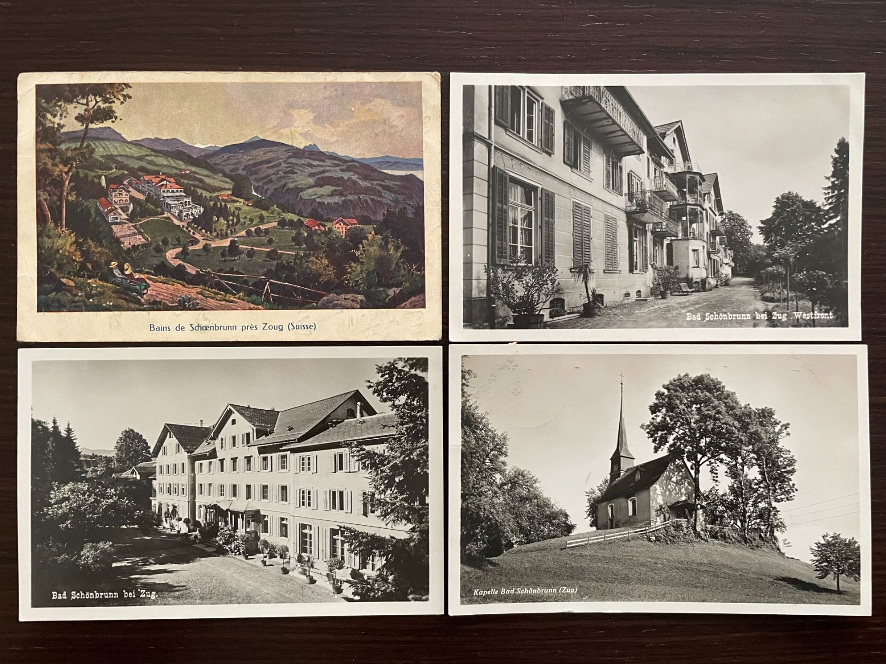 Cartoline postali: ZUG Bad Schönbrunn, 10 Ansichtskarten – Usato da Wald ZH venduto da TLILEF 5