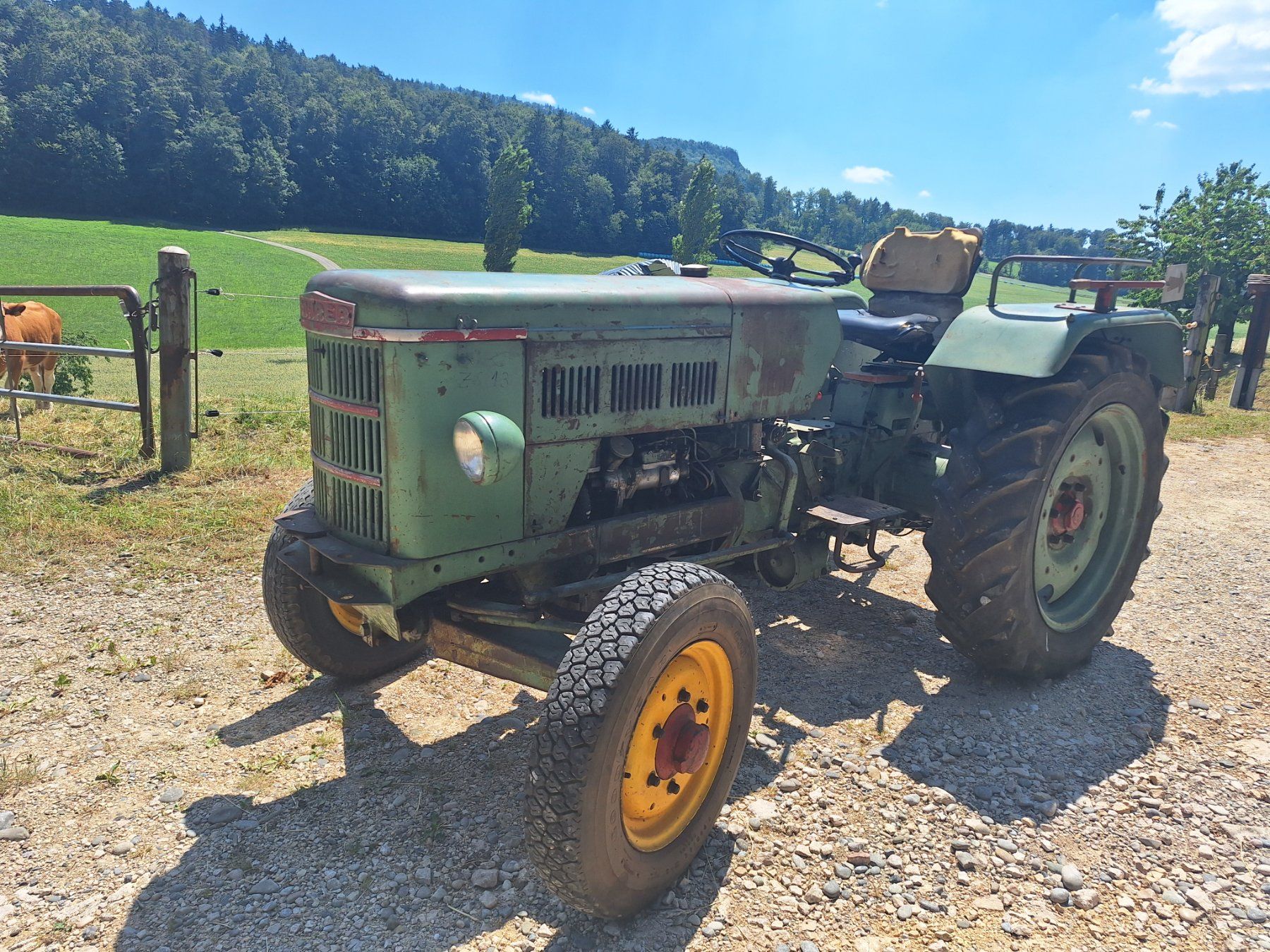 Tracteurs: Oldtimer Traktor Bührer mit Messerbalken – D'occasion à Eptingen par HackerPschorr