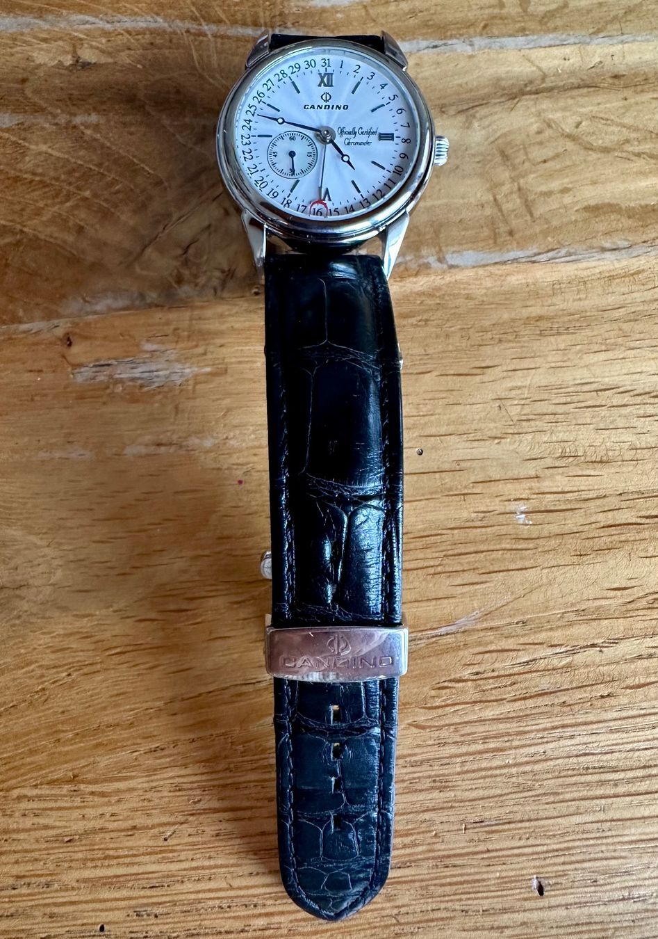 Candino Uhren: Genauer Chronograph ETA 2824-2 revidiert mit Prüfprotokol – Neu (gemäss Beschreibung) aus Uznach von Workshop-WM 3