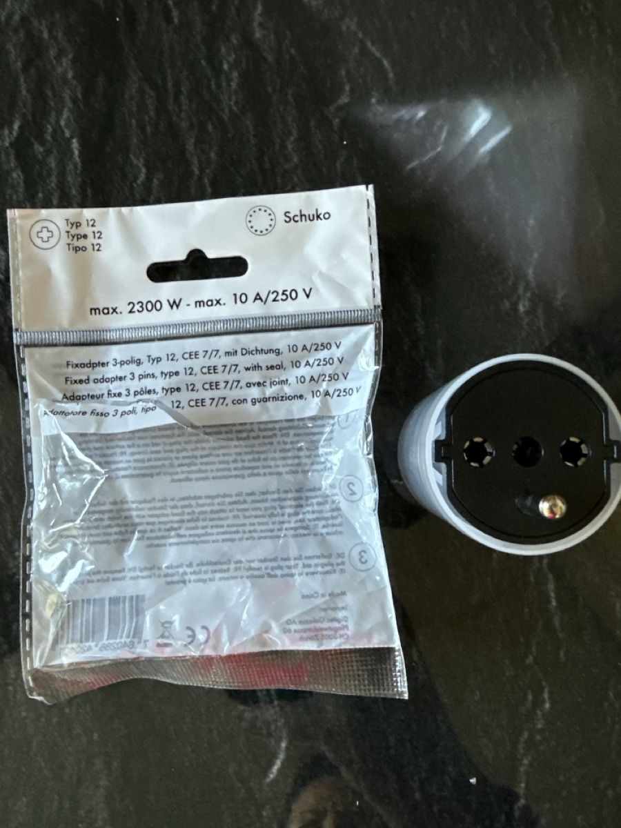 Unità & Adattatore: Fixadapter D->CH 3polig Typ12 max. 2300W – Nuovo (secondo la descrizione) da Niederhünigen venduto da man_7ybw
