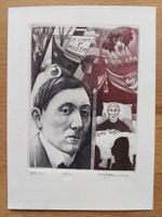 Exlibris Hedwig Pauwels - Original Farbradierung signiert