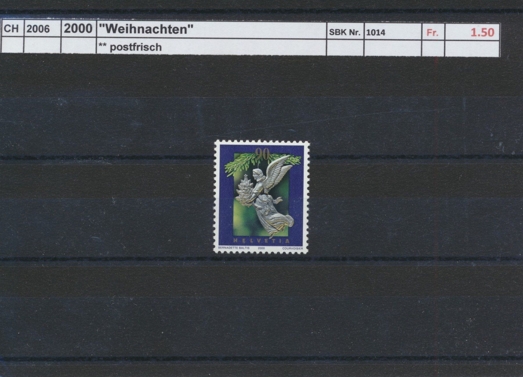 Tous les timbres: 2000 "Weihnachten", ** postfrisch – Neuf (Voir description) à Winterthur par Zupogeru