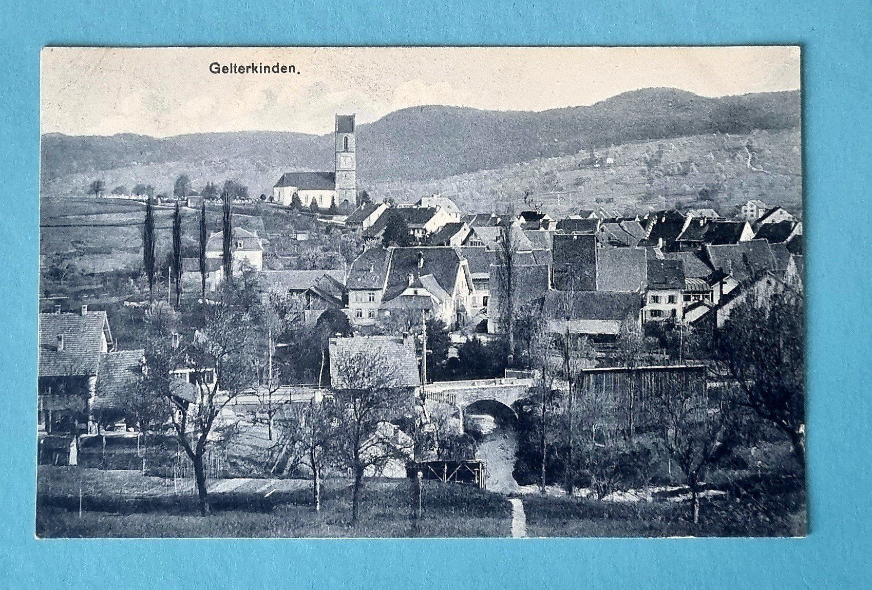 Cartoline postali: Gelterkinden - Dorfansicht - 1909 – Usato da Rothrist venduto da RROENK