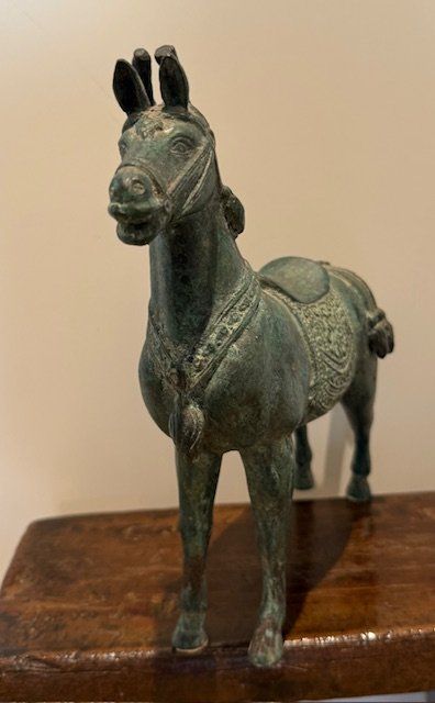 Statuette: Bronzefigur Pferd antik aus China – Usato da Gersau venduto da pandabear01 1