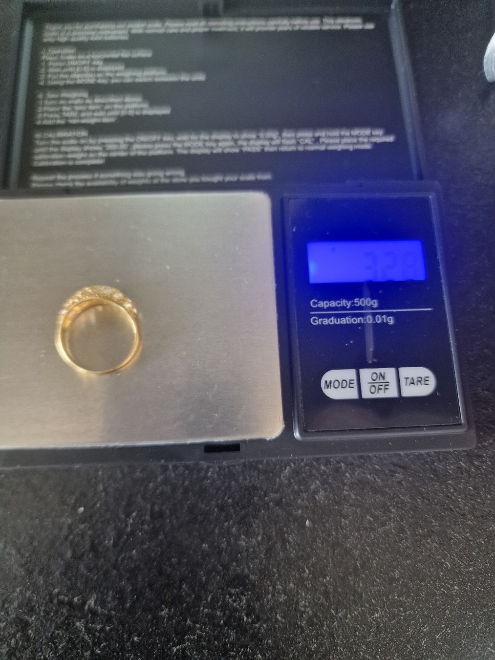 Anelli: Belle bague en or avec pierres,  – Usato da Cheseaux sur Lausanne venduto da pan_skd5 3