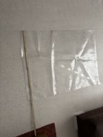Transparente Kunststofffolien Set drei Teile gebraucht