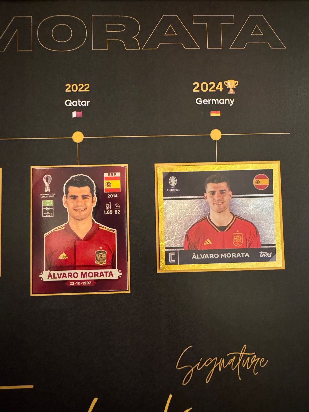 Panini Carte collezionabili: Panini-Plakat Alvaro Morata – Nuovo (secondo la descrizione) da Stettlen venduto da DieTaube2.0 3