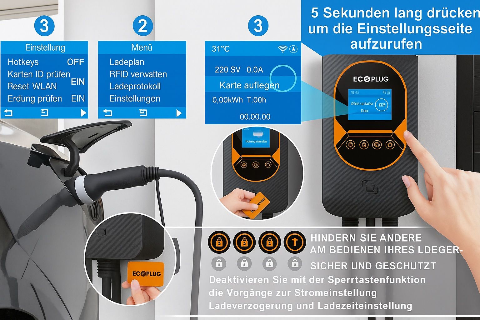 Caricabatterie: Feyree EV Charger Typ 2, 16 A, 11kW – Nuovo e nell'imballaggio originale da Aathal-Seegräben venduto da ECOPLUG.CH 7