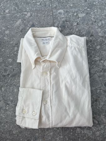 Brunello Cucinelli Hemd Cord Grösse XL Slim Fit 