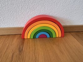 Regenbogen Holzspielzeug Kinder Montessori