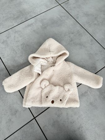 Teddy Jacke, Gr. 62, beige Zara