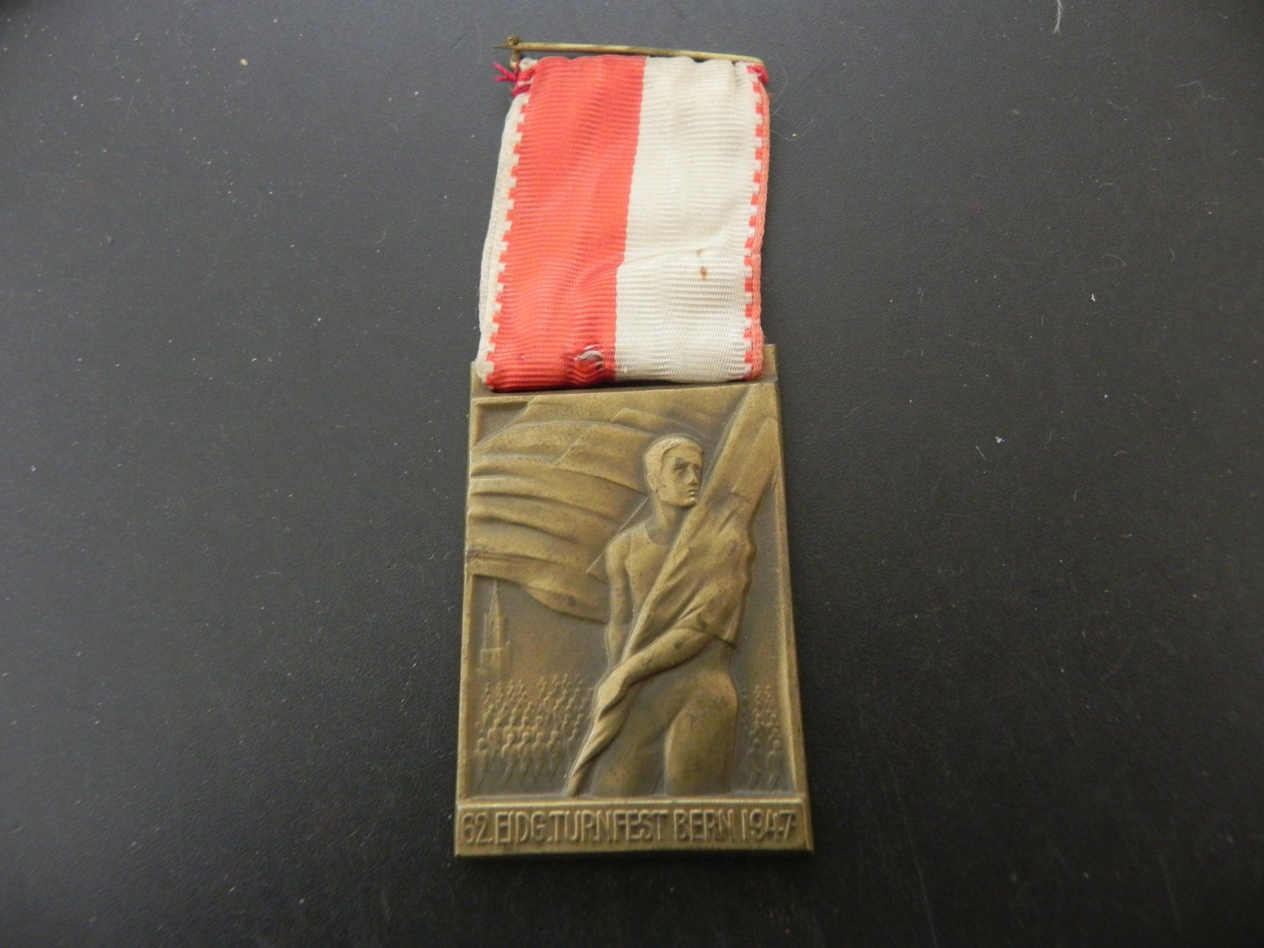 Medaglie: Medaille Eidg. Turnfest Bern 1947 – Usato da Biel/Bienne venduto da Gogolozi