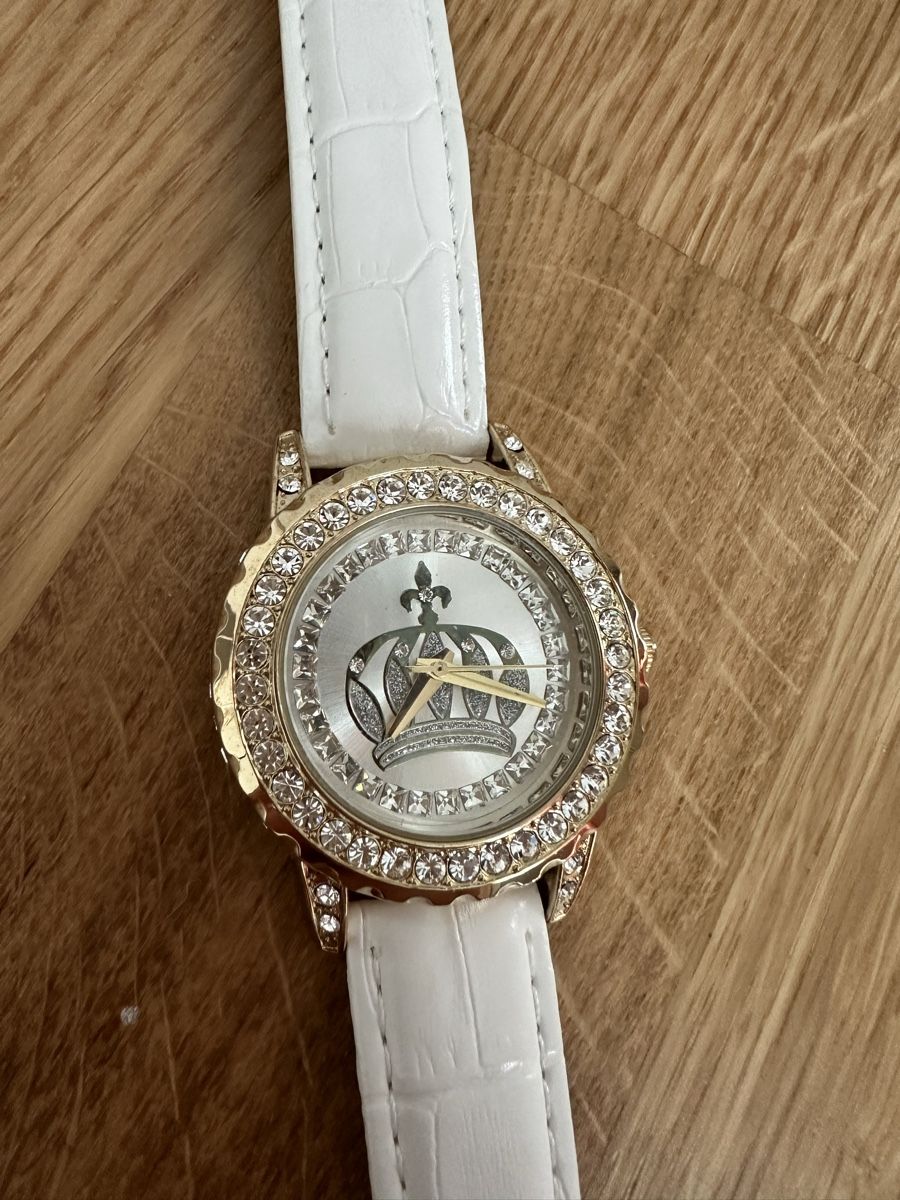 Uhren: Glööckler Uhr weiss mit Strasssteinen – Neu (gemäss Beschreibung) aus Ermatingen von nic_x2tf