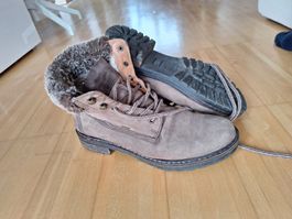 Winterstiefel Grösse 41, warm gefüttert, Echtleder