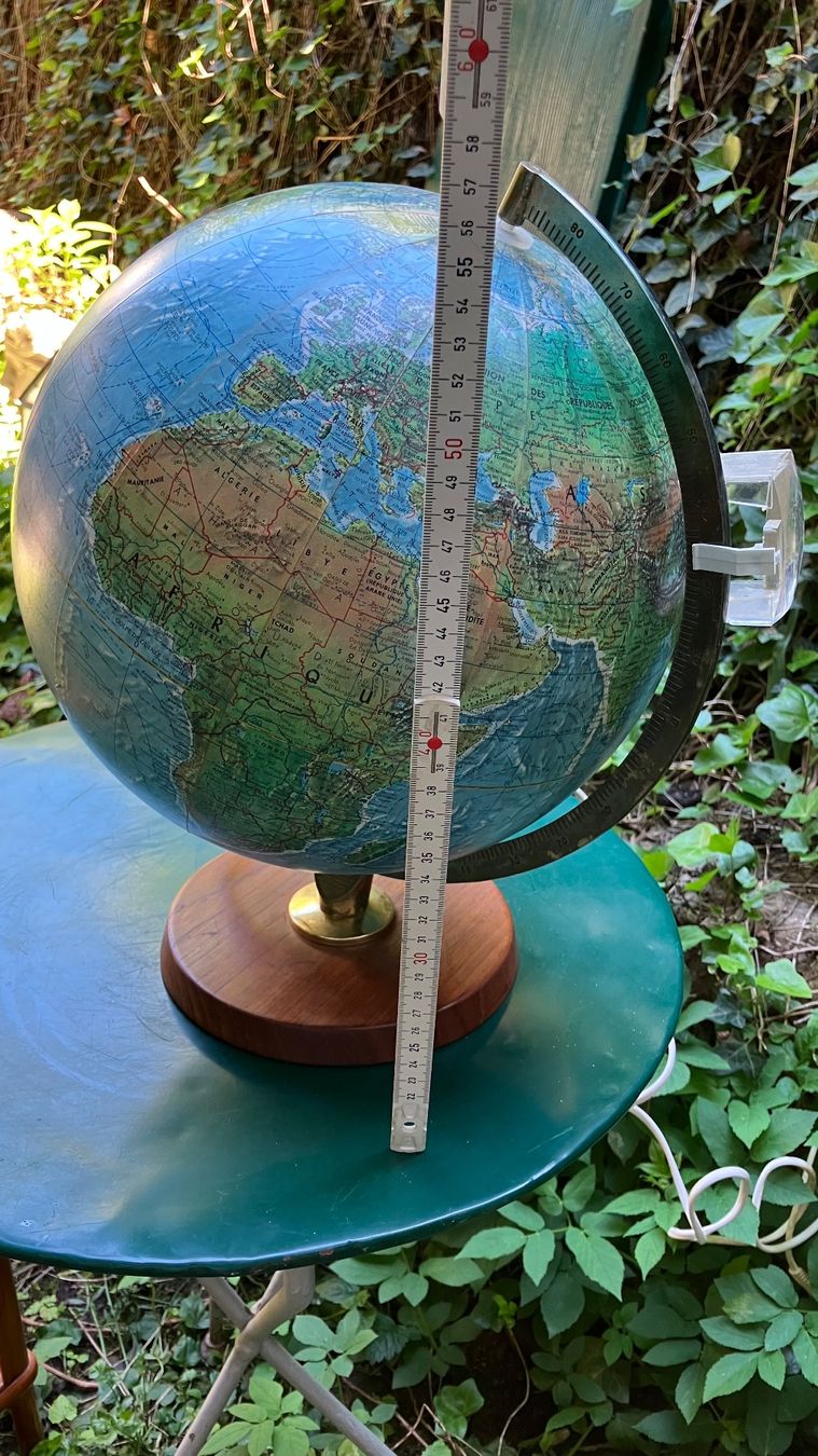 Altro in Decorazioni & Accessori: Globe terrestre vintage Erdkugel Mappemonde Danemark éclairé – Usato da St-Cierges venduto da LeRegain 9