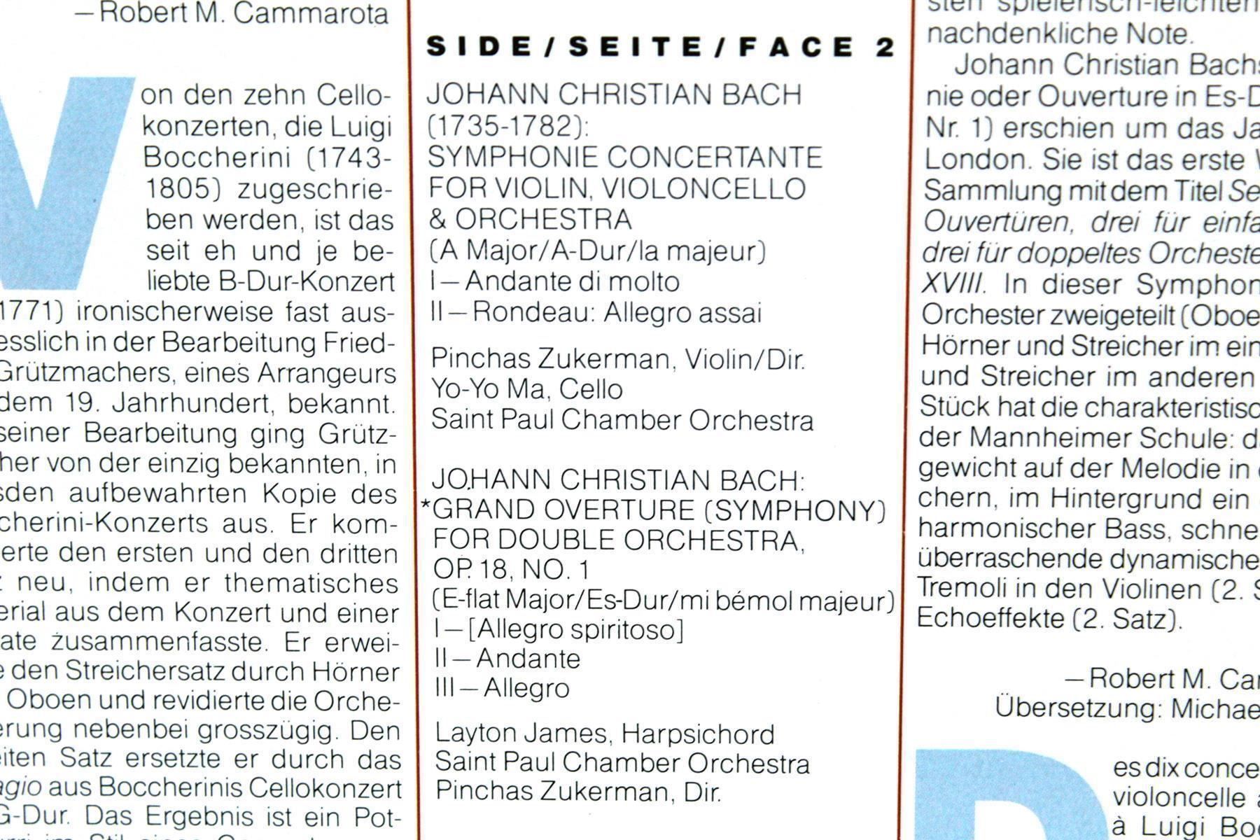 CDs: YO-YO MA: Boccherini und Bach – Gebraucht aus Bern von kultiges 5