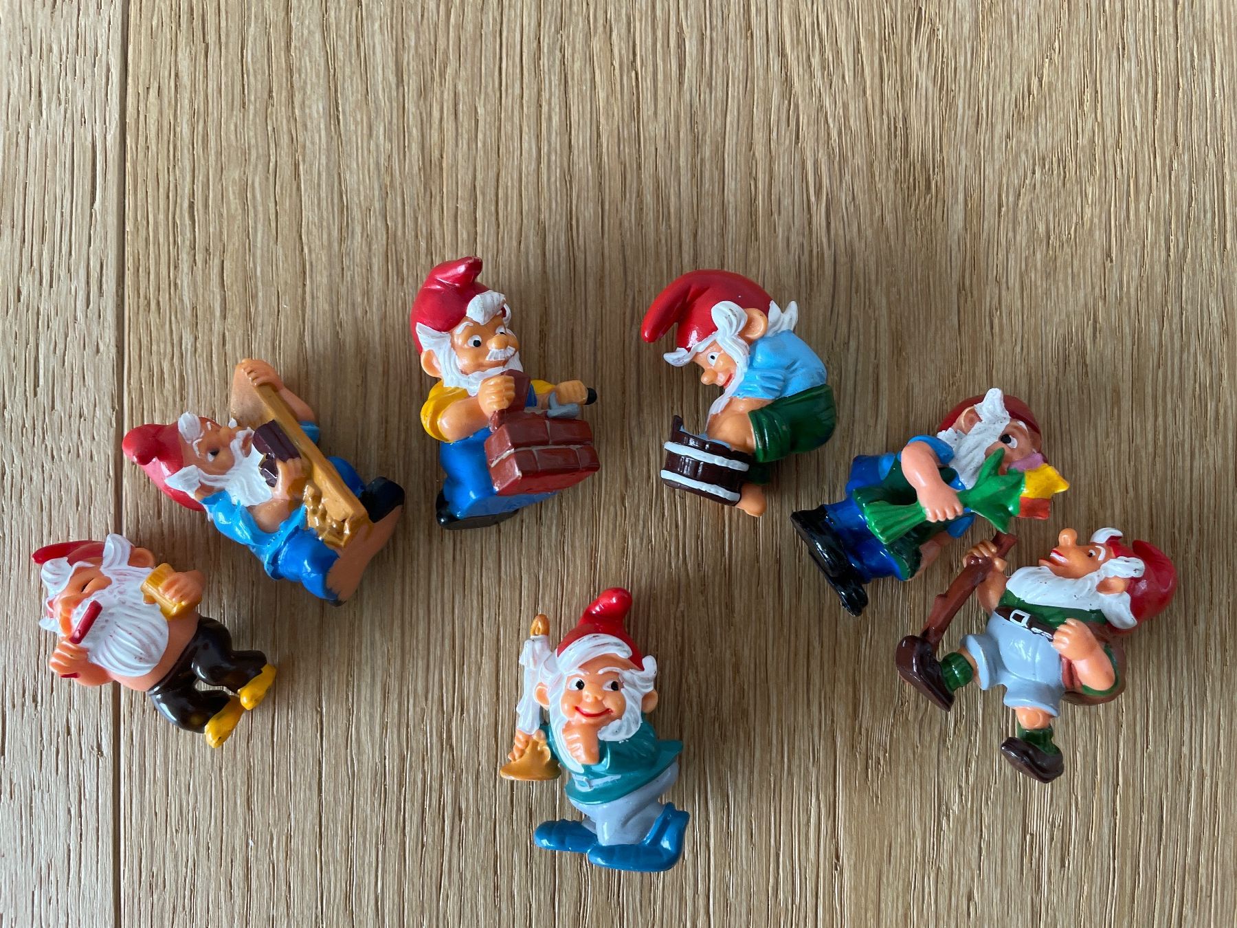 Figuren: Ü-Ei Zwerge 7 Stück – Gebraucht aus Menznau von LU_6018 1