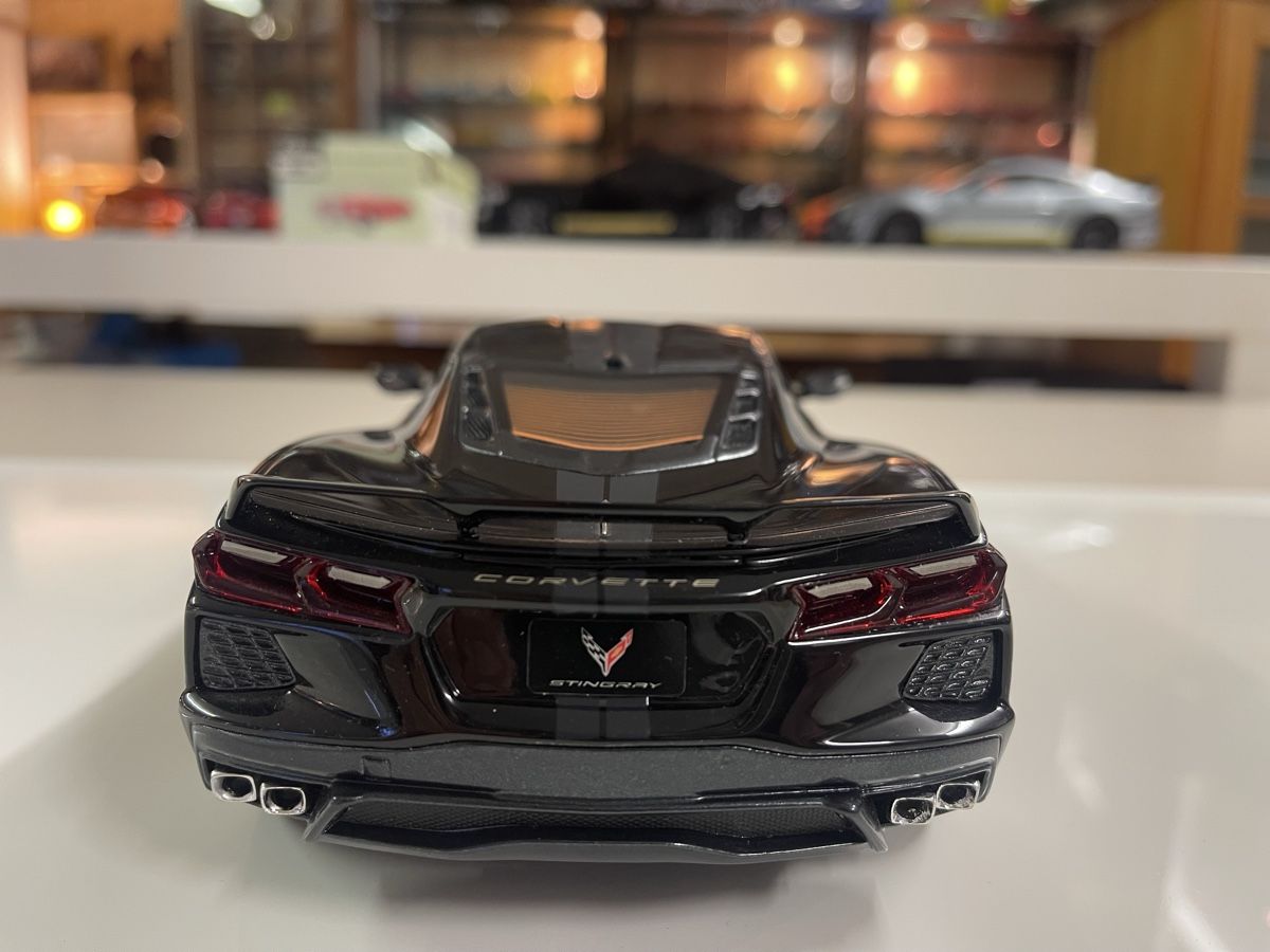 Chevrolet Modellautos: Schwarze Corvette Stingray C8 Modellauto 1:18 TOP SPEED – Neu (gemäss Beschreibung) aus Siebnen von speedy63 4