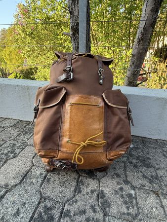 Vintage Schweizer Militär Rucksack