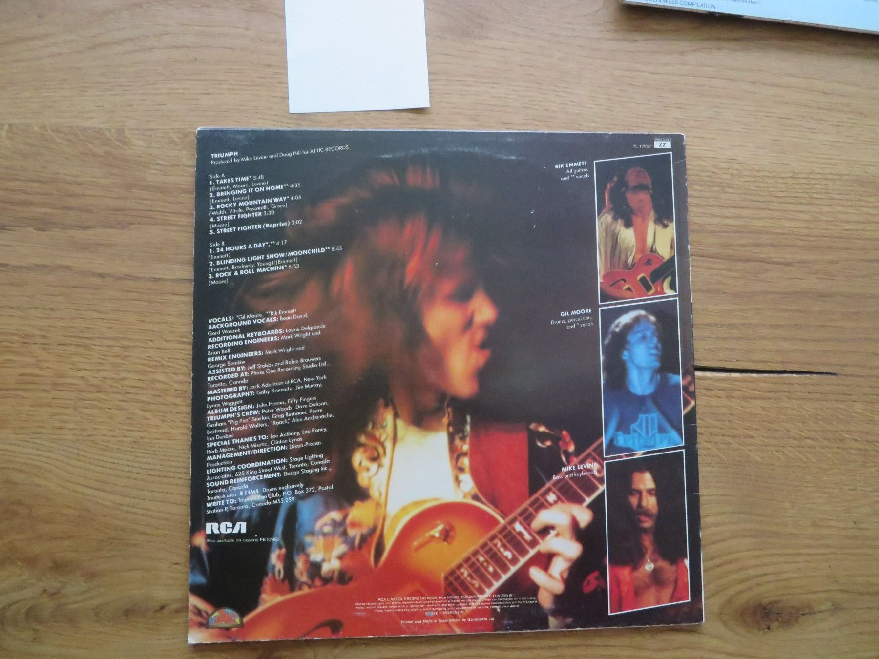 Dischi in vinile: TRIUMPH LP SHAM – Usato da Zürich venduto da max_cp5f 2