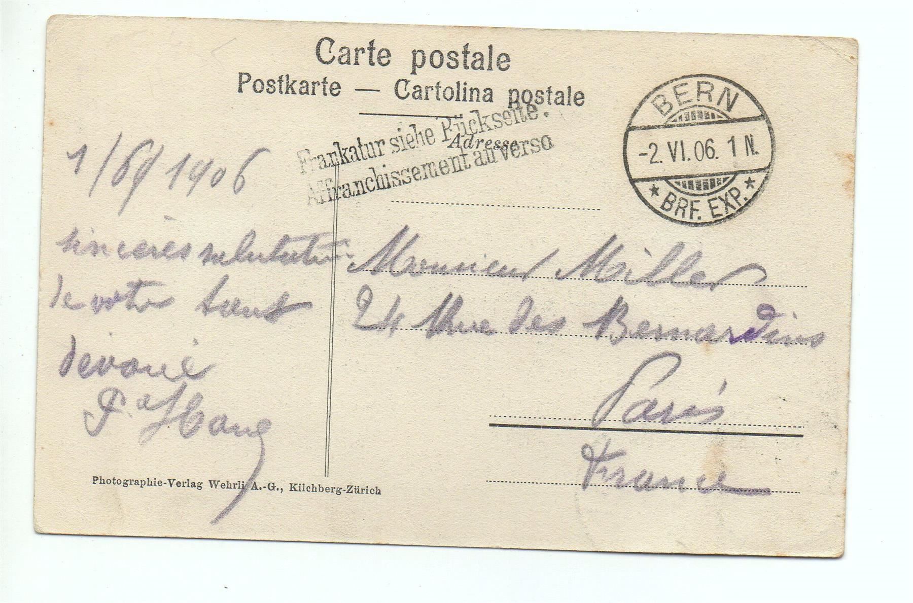 Cartes postales: BERN Obstbergquartier und Niedeckbrücken – D'occasion à Jona par philajona 1