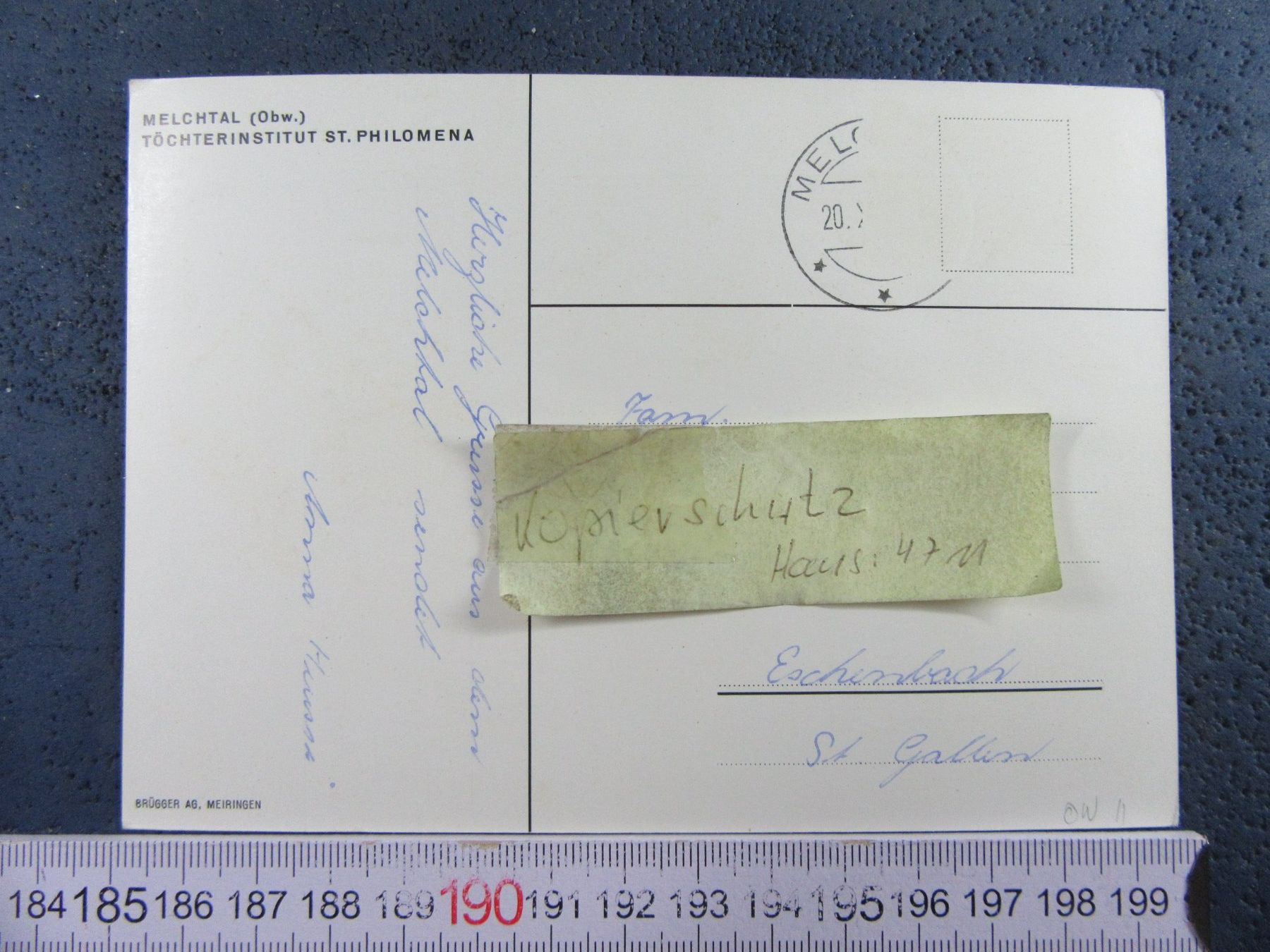 Cartoline postali: MELCHTAL ONW AK TÖCHTERINSTITUT ST.PHILOMENA – Usato da Ettingen venduto da Hausi4711 1