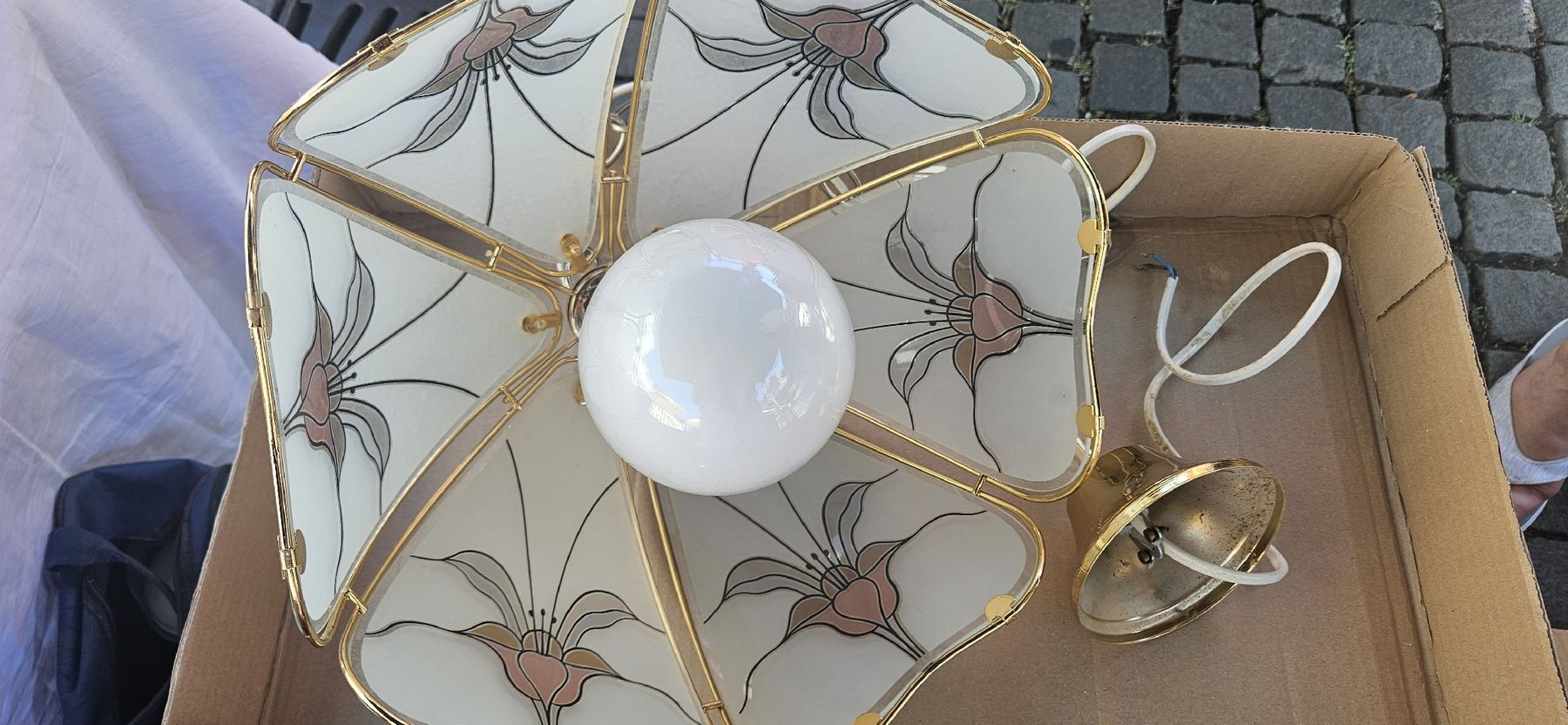 Lampade: Lampenschirm Glas floral Grösse M – Usato da Subingen venduto da BlueAngel25 3