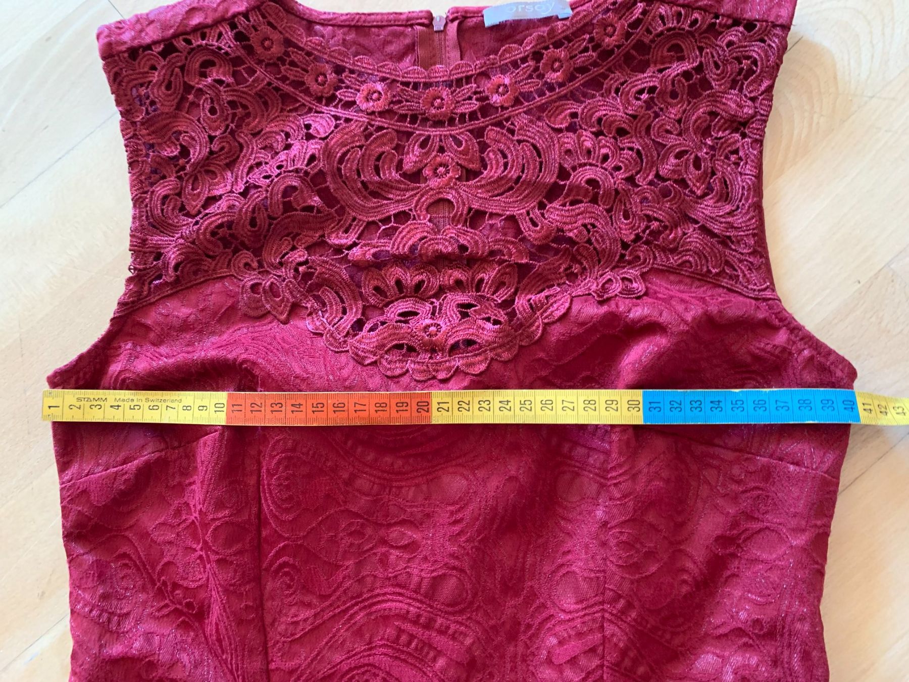 Orsay Kleider: Orsay Damen Kleid, Gr. 36, Bordeaux – Gebraucht aus Worb von farben20zauber 5
