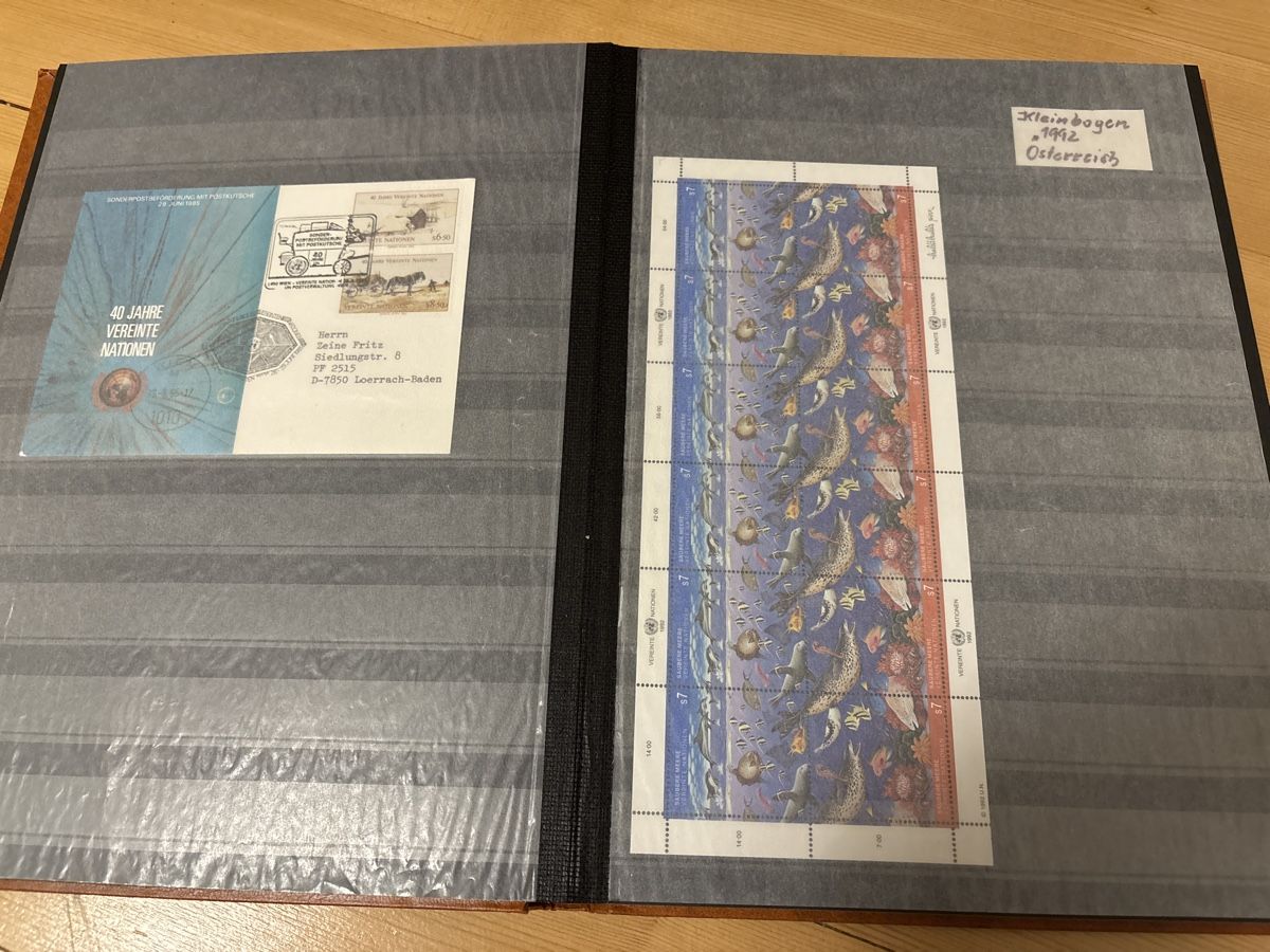 Alle Briefmarken: UNO Blöcke Briefmarken Schweiz Sammlung 1992 - 1995 – Neu (gemäss Beschreibung) aus Freienstein von Golfbueb 6