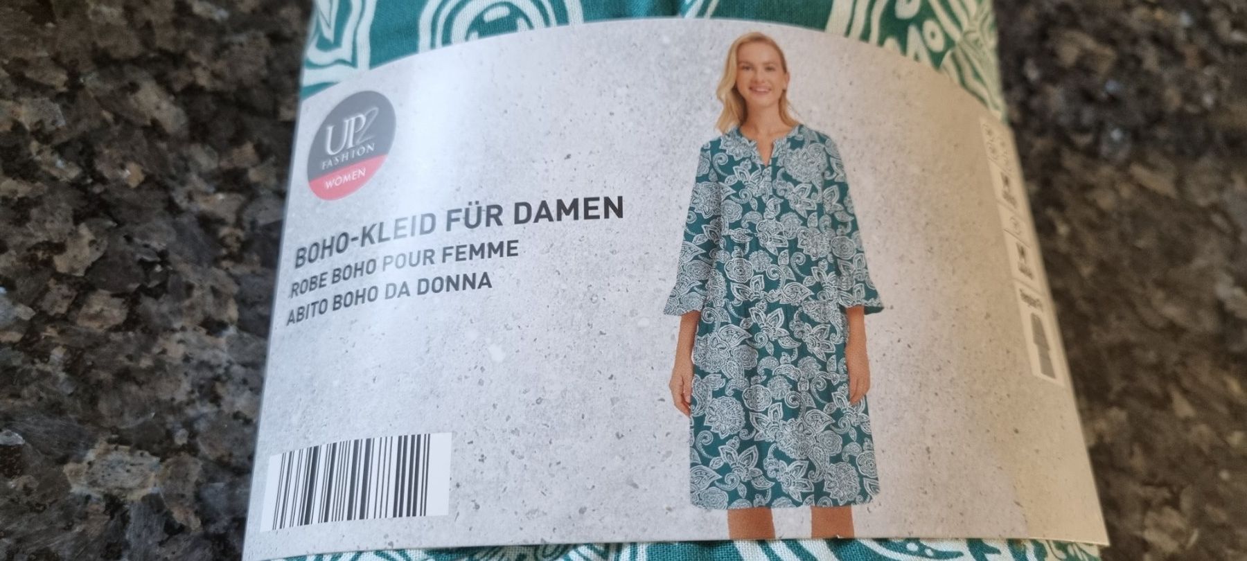 Vestiti: Damen Boho Kleid mit Muster Grösse M Regular Fit neu – Nuovo (secondo la descrizione) da egliswil venduto da Maggy6 1