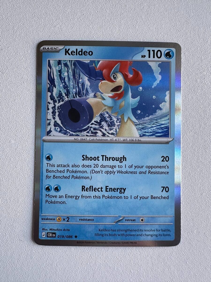 Pokémon Carte collezionabili: Keldeo CRI EN 019/086 HOLO – Nuovo (secondo la descrizione) da Zürich venduto da 05t_bwx2