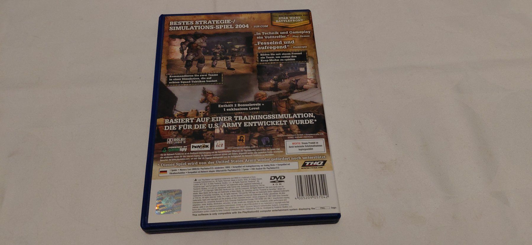 Spiele: Full Spectrum Warrior PS2 – Gebraucht aus Gretzenbach von Uli1980 2