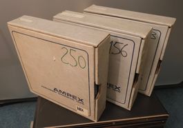 3 Ampex 24 Spur Tonbänder Grand Master 456