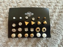 Boucles d'oreilles lot 20 paires fantaisie nouveau