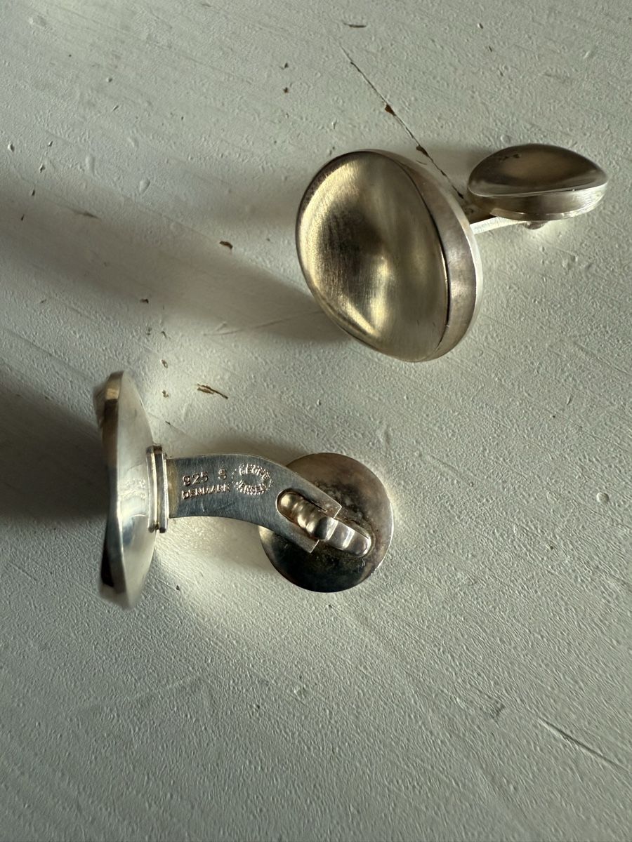 Gemelli: Georg Jensen Silver Cufflinks – Nuovo e nell'imballaggio originale da Troinex venduto da Airain 1