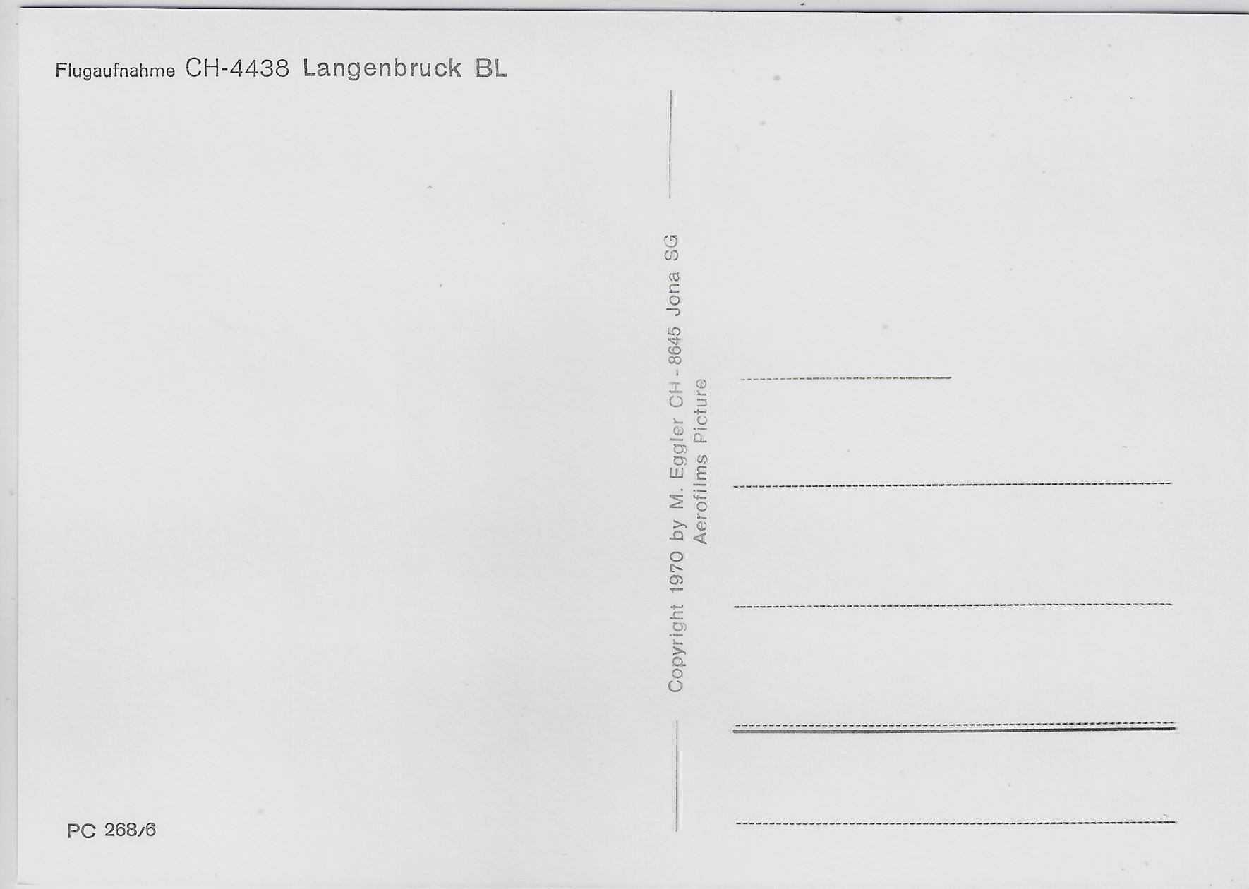 Cartoline postali: Flugaufnahme Langenbruck BL – Antico da Ettingen venduto da Kartenplanet 1
